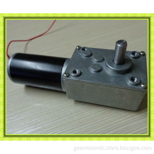 worm drive gear motor dc 12v 24v high Torque low rpm